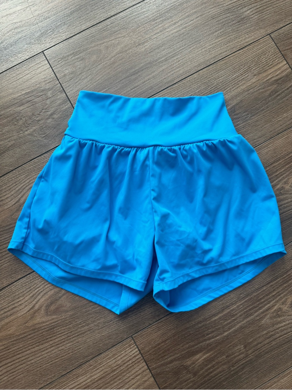 Amazon Women's Athletic Shorts in Sky Blue